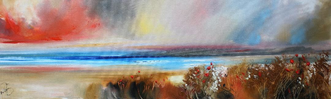'Wild poppies at the Bay' by artist Rosanne Barr